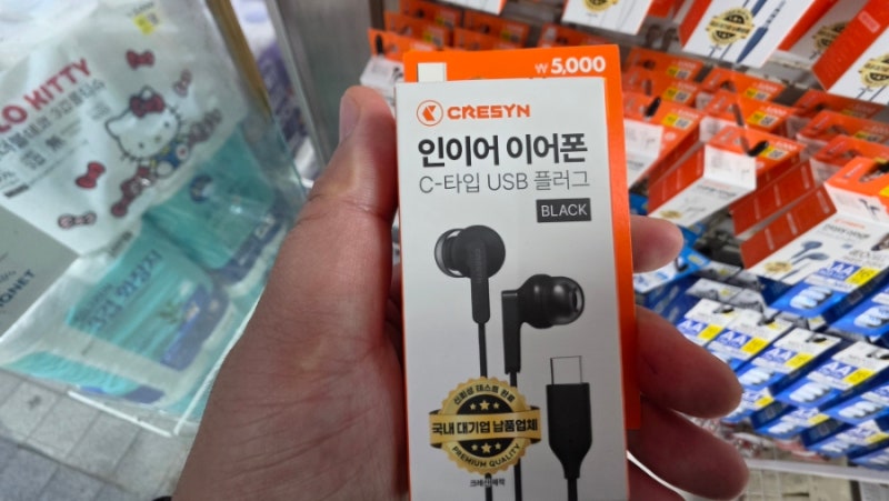 다이소 추천 가성비 C타입 유선 인이어 이어폰 구입후기