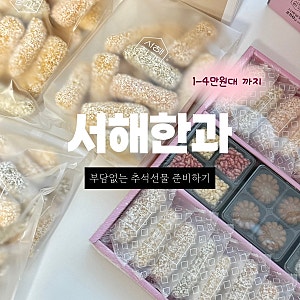 [공구마감] 추석선물세트 추천 1만원대 서해한과