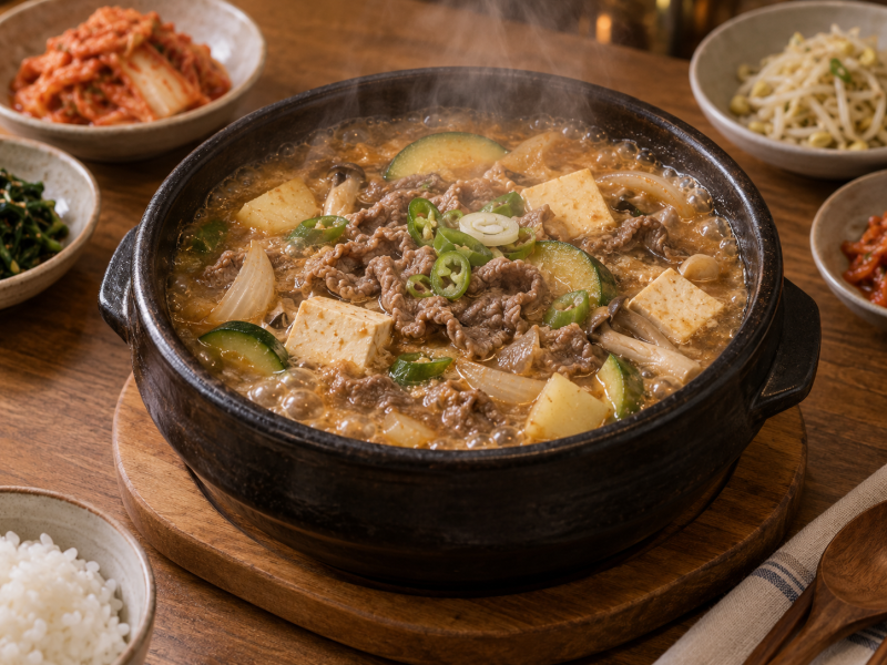 오늘 저녁 메뉴 추천｜구수하고 진한 차돌박이 된장찌개 레시피
