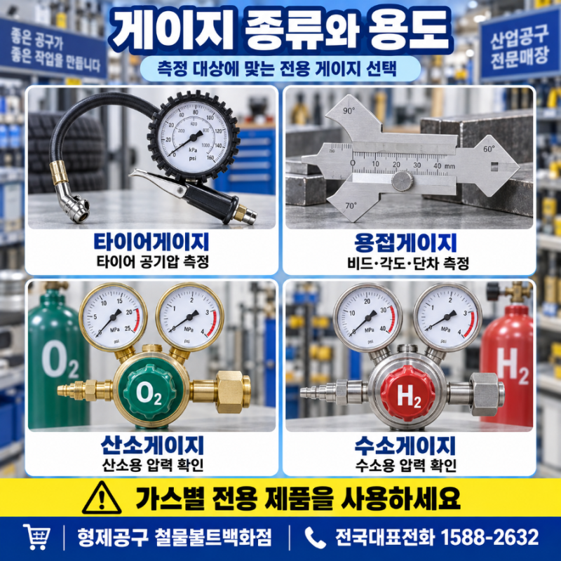 게이지 종류와 용도 ㆍ소비자이해 ㆍ용도 ㆍ공감ㆍ사용설명서