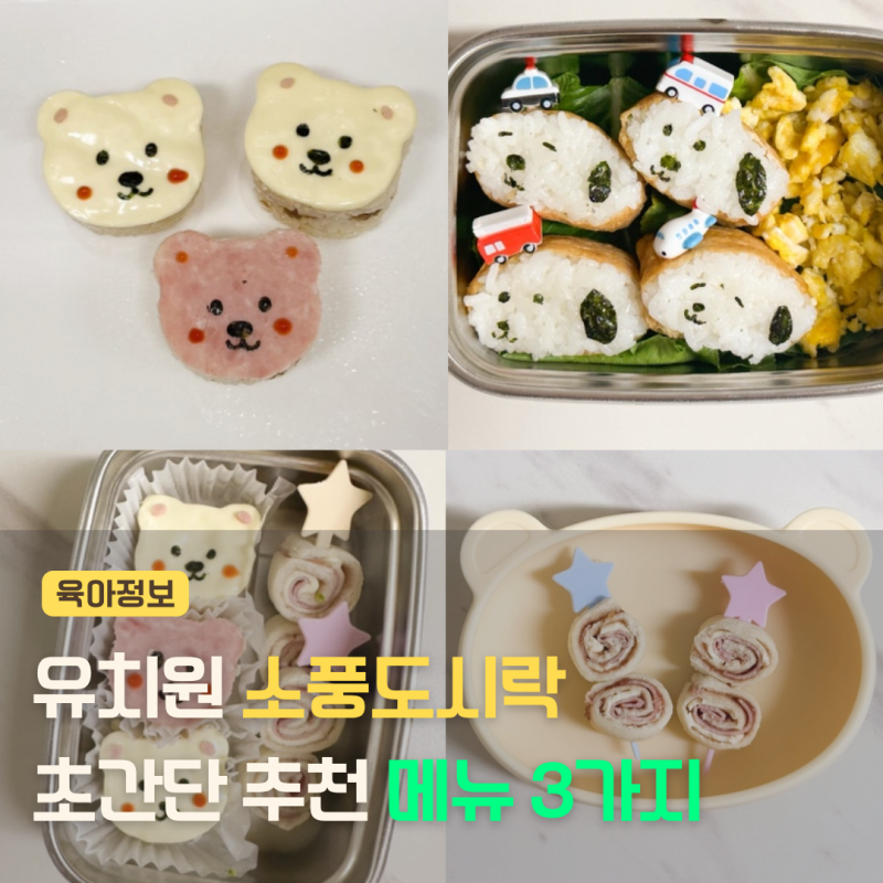 유치원 도시락 추천 메뉴는? 3가지 초간단 소풍도시락 만들기