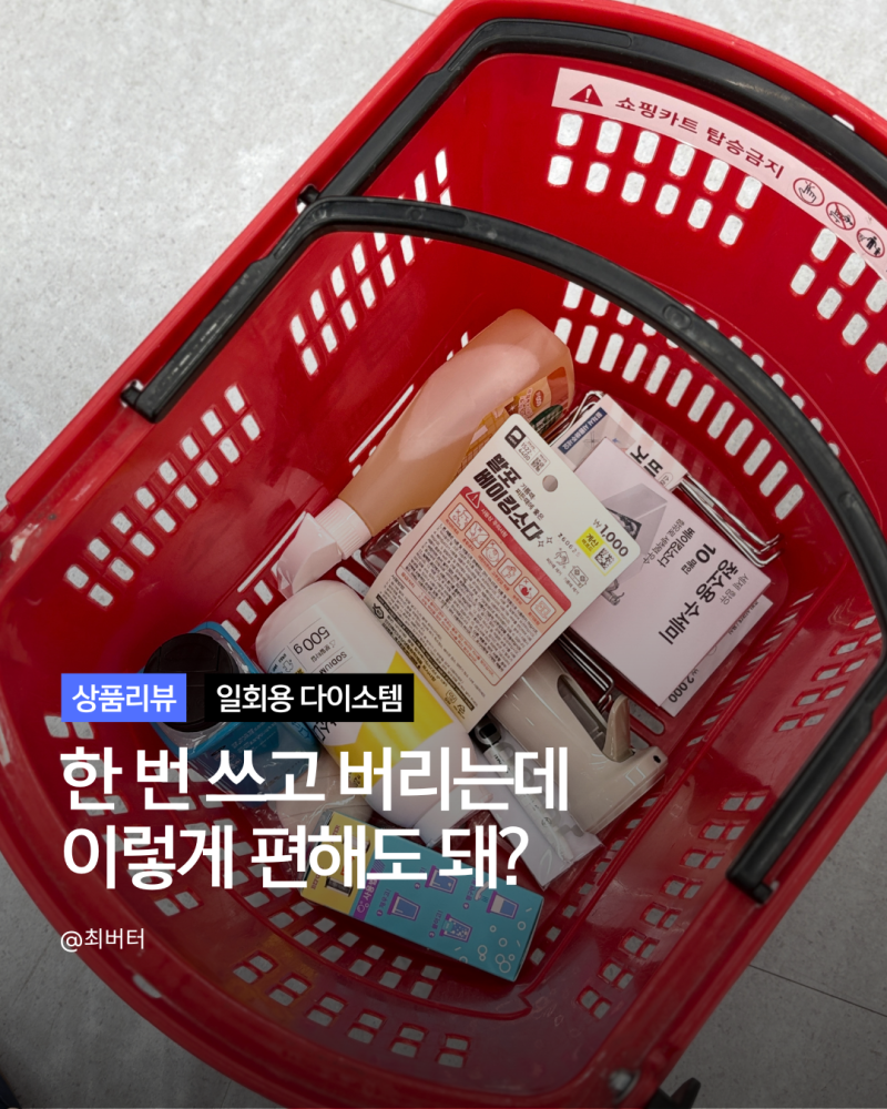 다이소 '이거' 일회용이라 기대 안 했는데... 삶의 질 올려준 치트키 3가지
