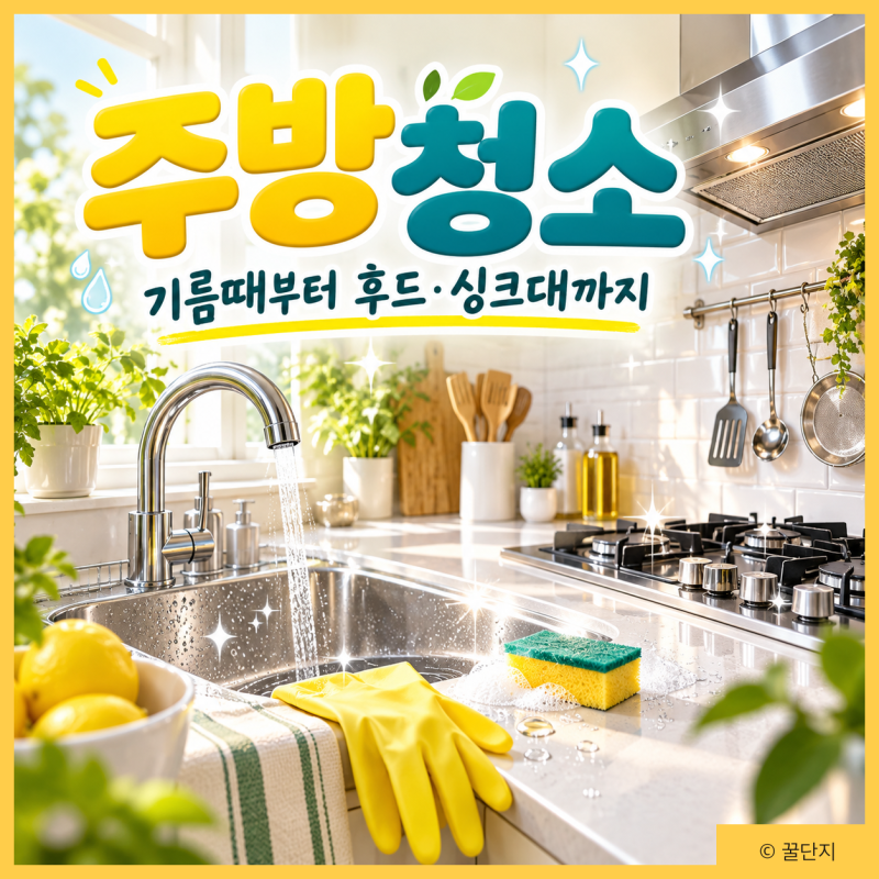주방 청소 방법 총정리 | 기름때 싱크대 후드 관리법