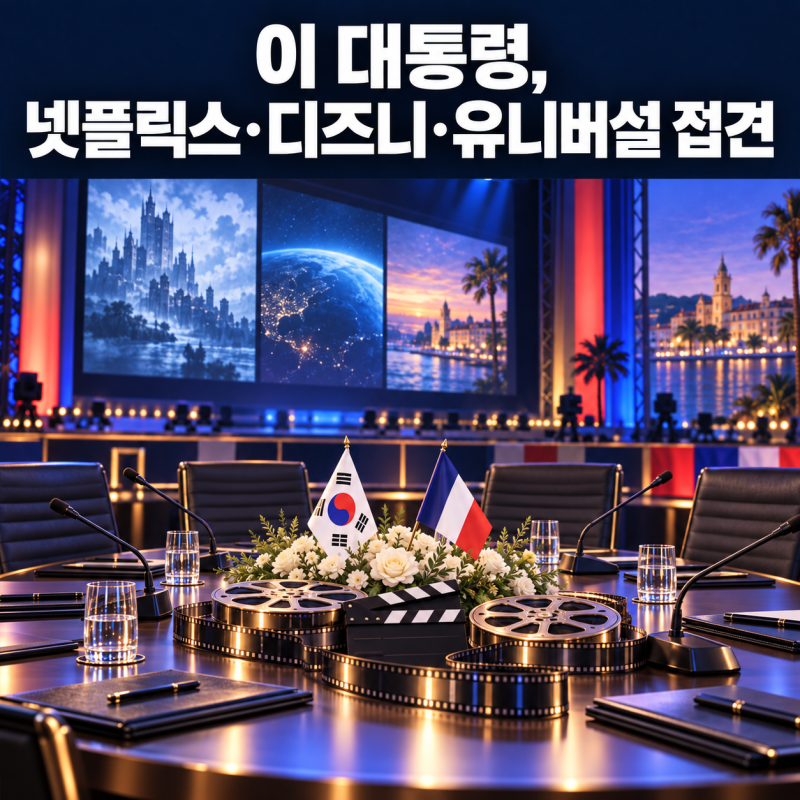 이 대통령, 넷플릭스·디즈니·유니버설 접견…K콘텐츠 협력 확대될까
