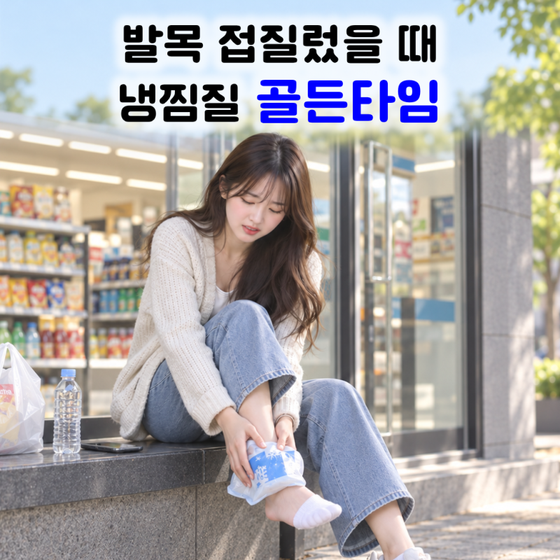 발목 접질렀을 때 냉찜질, 골든타임부터 제대로 확인해보세요