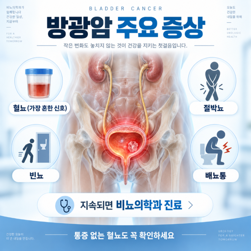 방광암 초기증상, 원인, 검사, 치료, 수술, 생존율 등 총정리