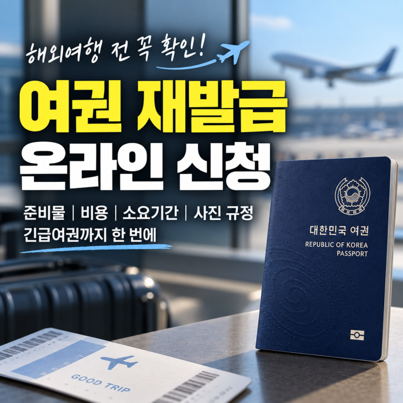 여권 재발급 온라인 신청 방법 소요기간 준비물 비용 사진 규정 긴급여권 가이드