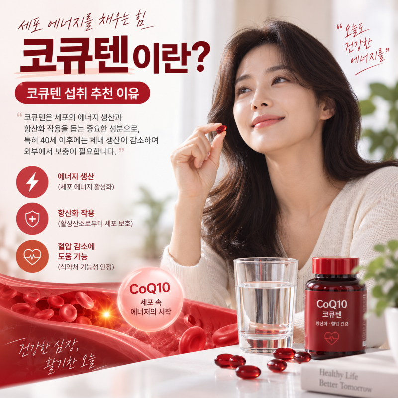 코큐텐 효능, 섭취 이유부터 제품 고르는 법까지 총정리