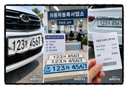 자동차 번호판 교체 비용 얼마? 5만 원 넘게 드는 경우도 있습니다