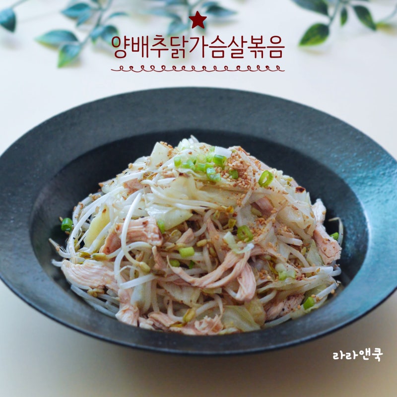 [급찐급빠 식단] 포만감 대폭발! 이지혜 양배추 닭가슴살 볶음 레시피 (맛있는 다이어트 요리....