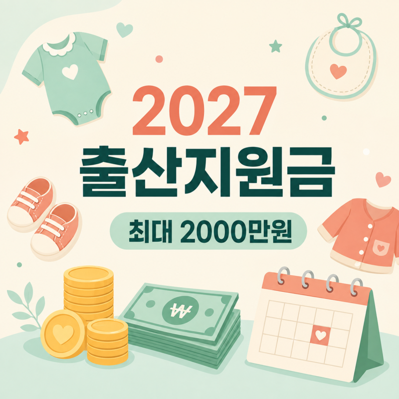 2027 출산지원금 얼마나 받나요? 첫째 둘째 셋째 금액 총정리