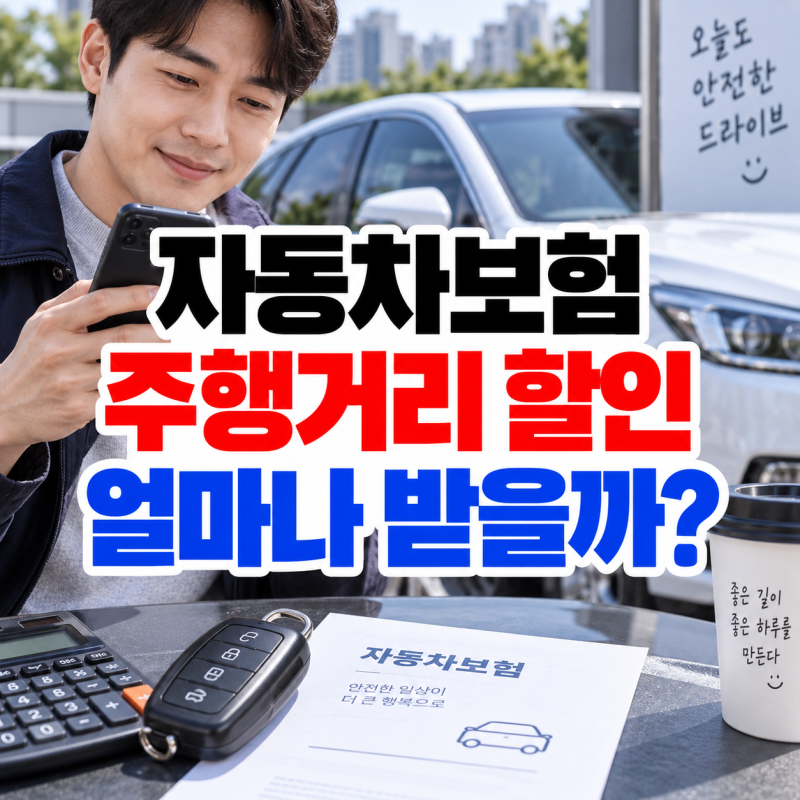 자동차보험 주행거리 할인 얼마나 받을까? 5천·1만·1만5천km 비교