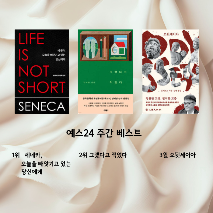 2026년 9월 베스트셀러 순위｜알라딘 YES24 교보문고 TOP3와 이번 주 추천 책