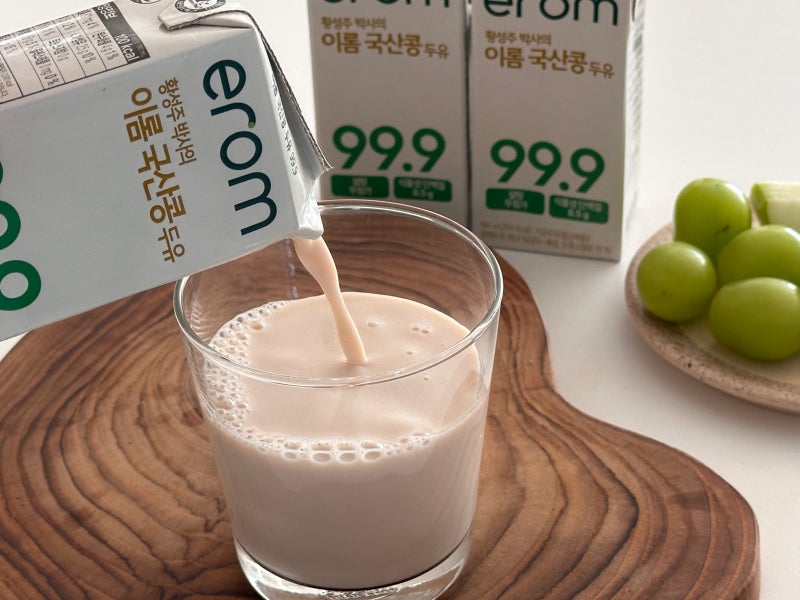 국산콩 두유추천 황성주 박사의 99.9, 담백하게 마시기 좋은 두유