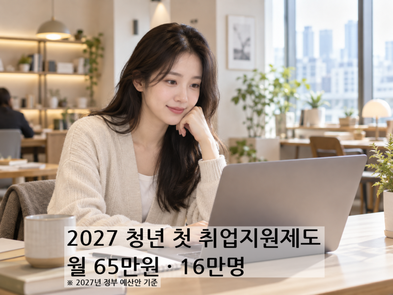 2027 청년 첫 취업지원제도 신설, 구직촉진수당 월 65만원 누가 받을까?
