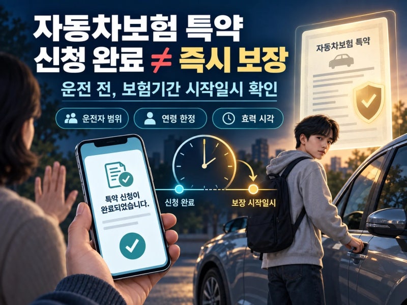 가족이 내 차를 몰기 전이라면 자동차보험 운전자 범위·연령 한정 변경과 임시운전자 특약 ....