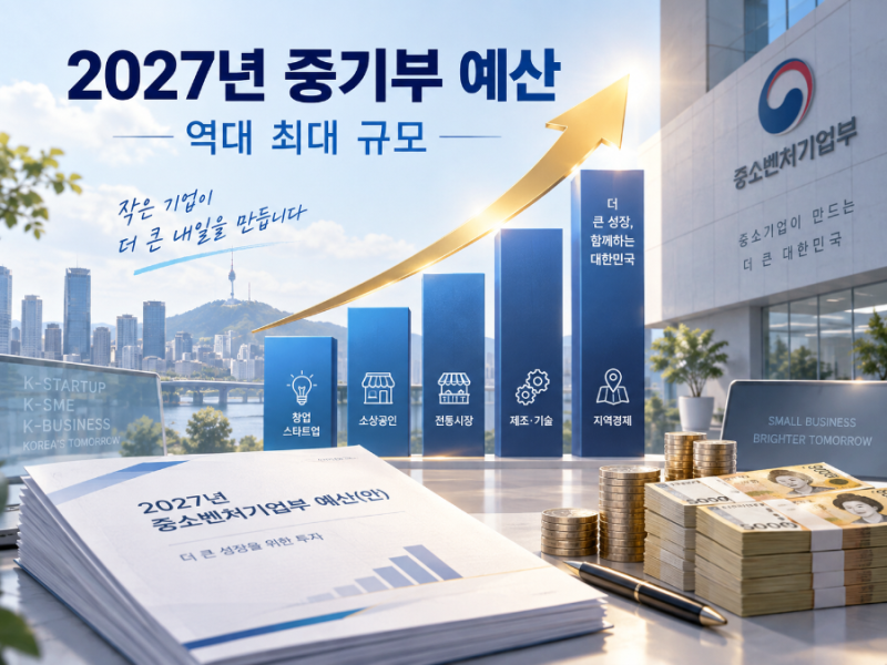 2027 소상공인 지원제도 청년창업안심보험 300억 신규 편성