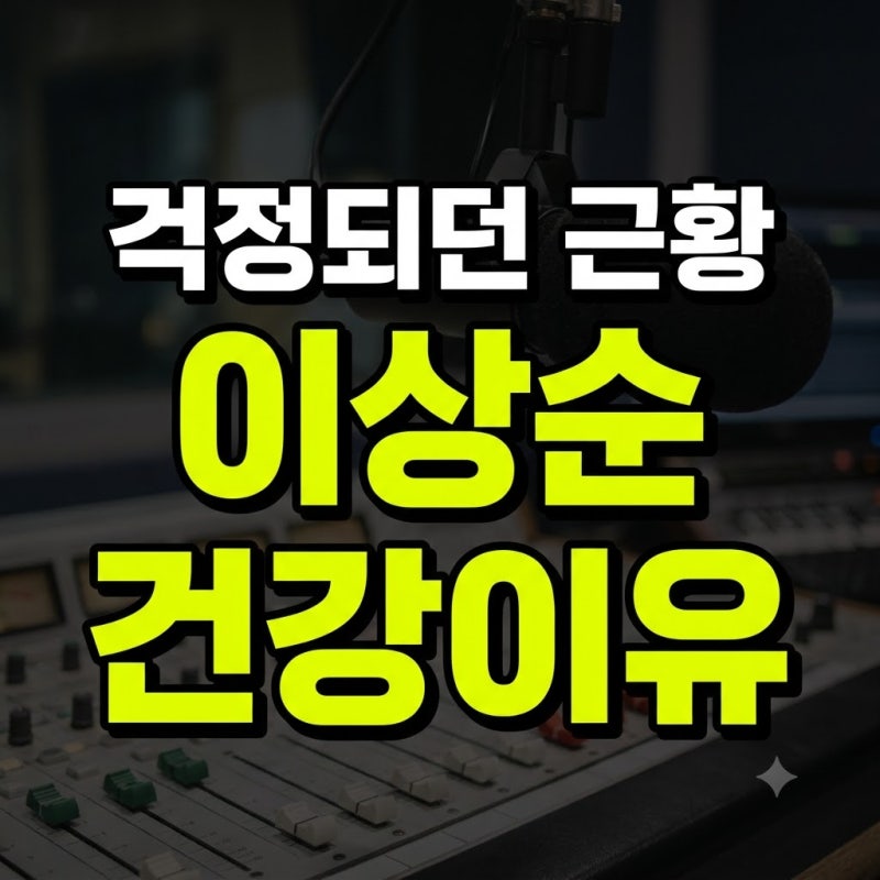 이상순 라디오 불참 대타 휴가 토마스쿡 결방 하차 총정리(+7일째 건강 미주신경 이상설 완벽....