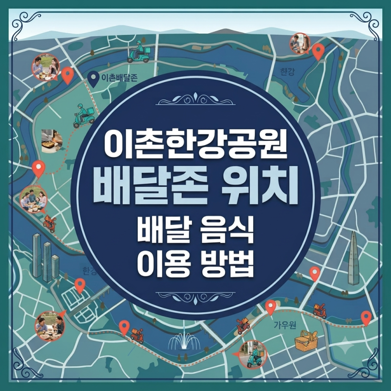 이촌한강공원 배달존 위치, 배달 음식 이용 방법