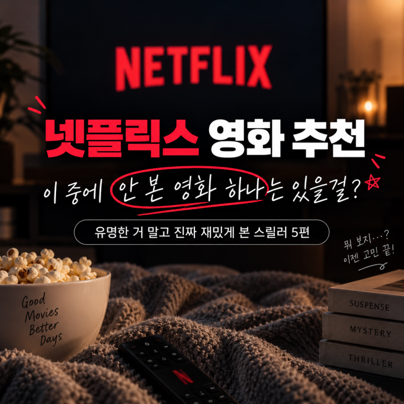 넷플릭스 스릴러 영화 추천 - 이 중에 안 본 영화 하나는 있을걸? 유명한 거 말고 진짜 재밌게....