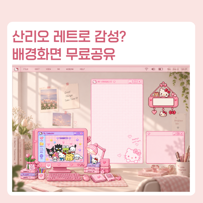 [갤럭시 폴드8] 산리오 가로 배경화면 무료공유