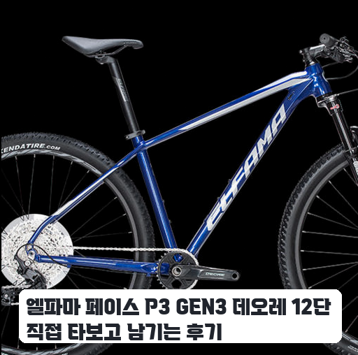 동네 산책길에서 타본 엘파마 페이스 P3 12단 MTB 한 달 사용기