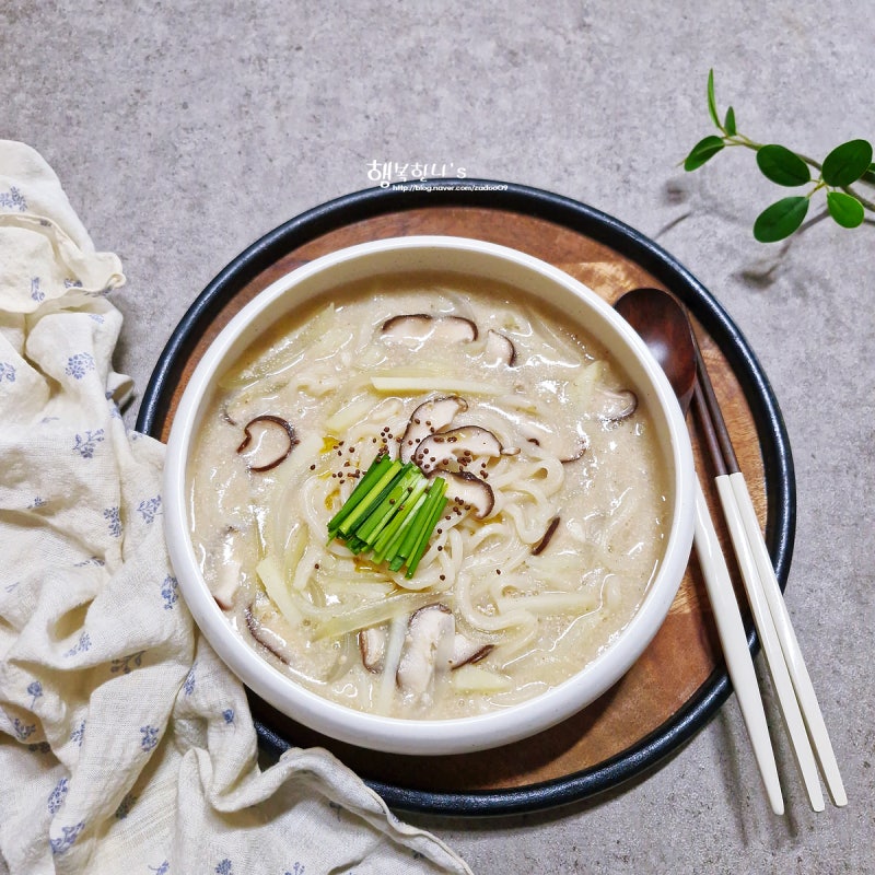 들깨칼국수 레시피 육수 없이 끓여도 맛있는 간단한 면 요리