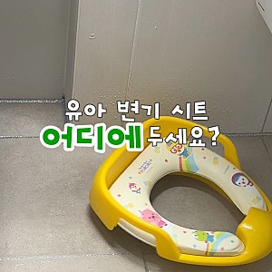 유아 변기시트 둘 곳 고민 끝, 아이팜 2IN1 온가족 변기커버 후기