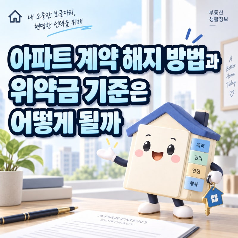 아파트 계약 해지 방법과 위약금 기준은 어떻게 될까?