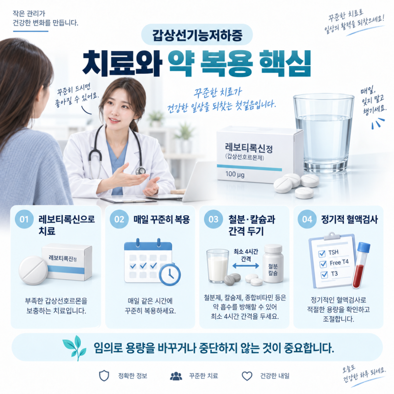 갑상선기능저하증 증상, 원인, TSH 수치, 치료, 약 복용법 등 총정리