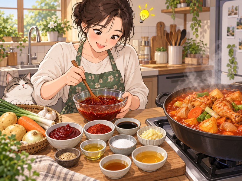 집에서 만드는 닭볶음탕 양념장 황금비율 레시피 3가지 비밀