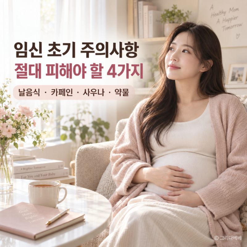 임신 초기 주의사항 절대 피해야 할 4가지 총정리