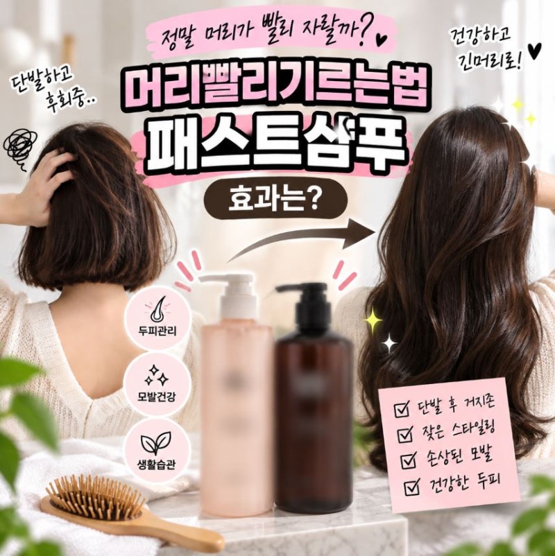 머리빨리기르는법 패스트샴푸 과연 효과는?