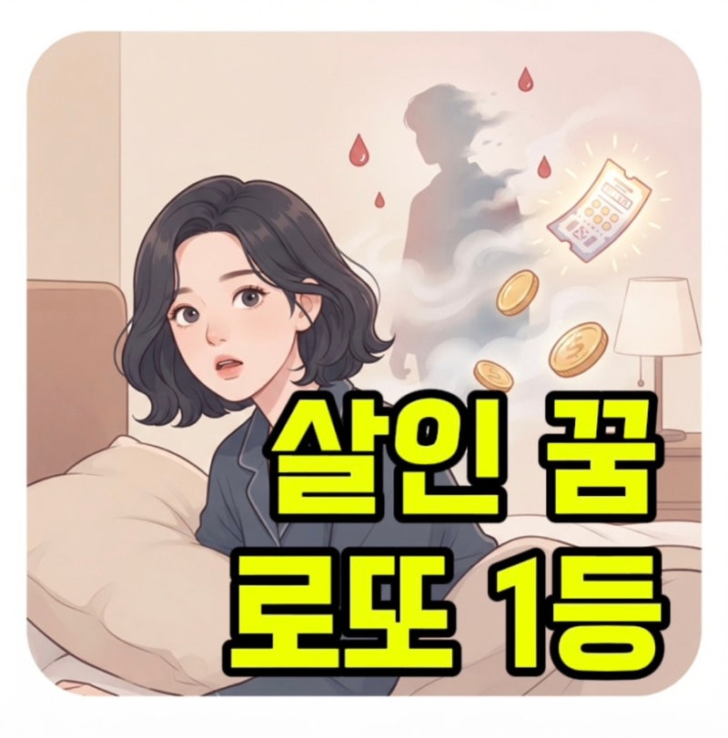 꿈에서 사람을 죽였습니다... 기괴하지만 복권 사야 하는 대박 길몽 TOP 3
