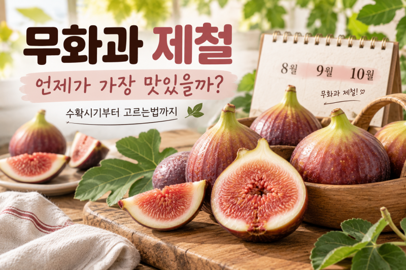 무화과 제철 언제일까? 수확시기부터 맛있는 무화과 고르는법까지