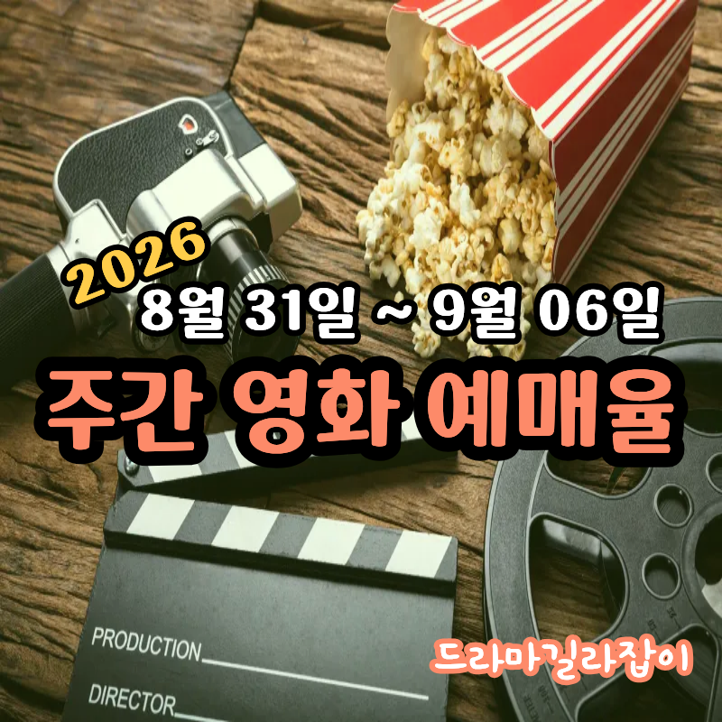 2026년 9월 첫째 주 영화 박스오피스 순위, 이번 주 극장가 총정리 8/31~9/6