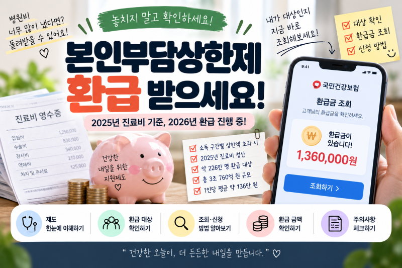 건강보험 본인부담상한액 초과금 환급 신청 방법