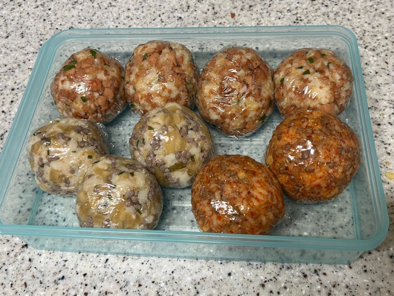 맛있는 도시락을 위한 3가지 주먹밥 밀프랩 레시피