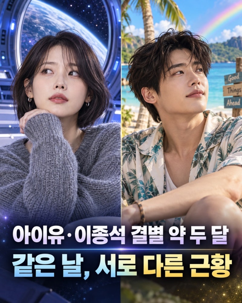 아이유·이종석 결별 약 두 달, 같은 날 공개한 서로 다른 근황