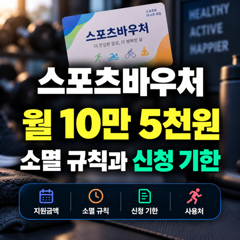 스포츠바우처 신청 | 홈페이지·대상·소멸 규칙·신청 기한 정리