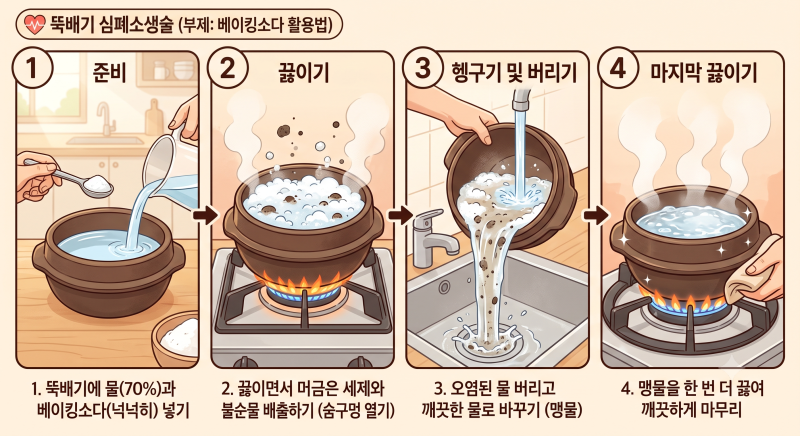 뚝배기 퐁퐁 세제 쓰면 안 되는 이유! 안전한 쌀뜨물 세척법 & 첫 길들이기