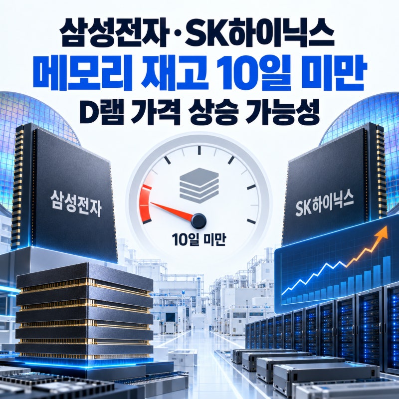 삼성전자·SK하이닉스 메모리 부족, HBM4 실적 영향 정리, D램 가격 오를까