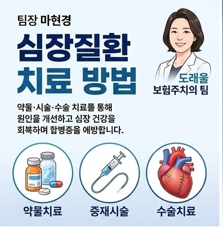 도래울 마을 심장질환 종류별 치료비 총정리! 약만 먹으면 끝일까요?