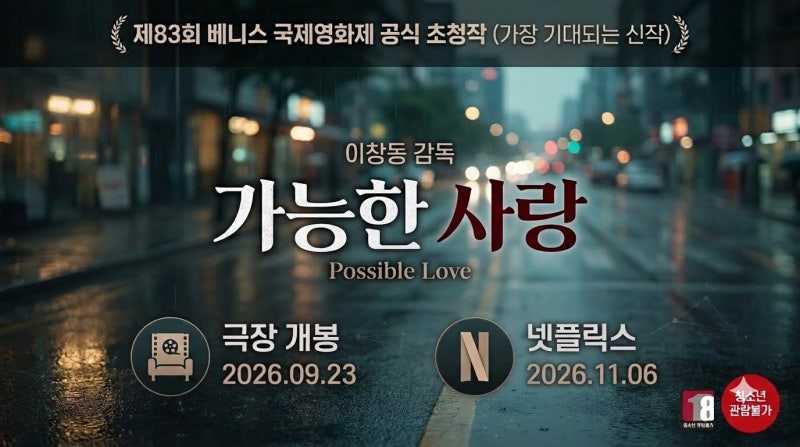 가능한 사랑 베니스 6분 기립박수, 전도연 연기가 남긴 파장 — 지금까지 나온 내용 정리