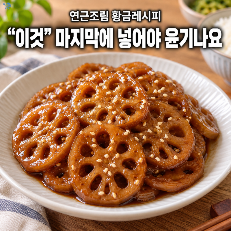 연근조림 만드는 법 아삭쫀득 연근조림 황금레시피