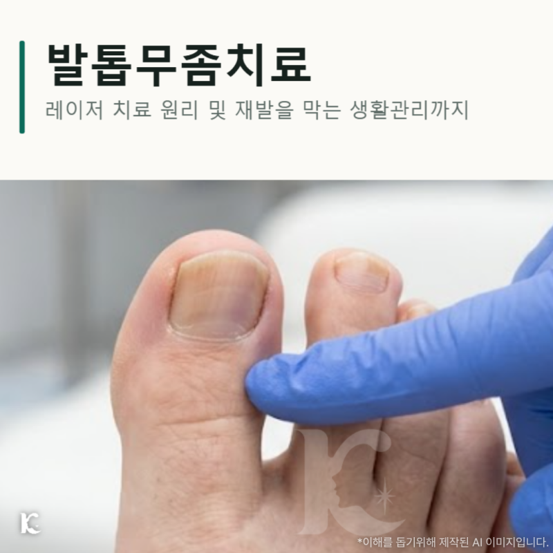 광주발톱무좀 레이저 치료 전 감염 범위와 두께를 살펴봐야 하는 이유