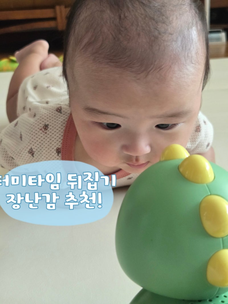 리틀클라우드 아기공룡|터미타임 뒤집기 배밀이 장난감 3개월 아기 리뷰(꼬꼬맘 친구로 추천....