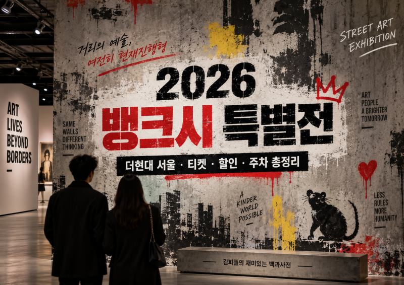 2026 뱅크시 특별전｜더현대 서울 Still Here 기간·티켓·할인·주차·작품 총정리