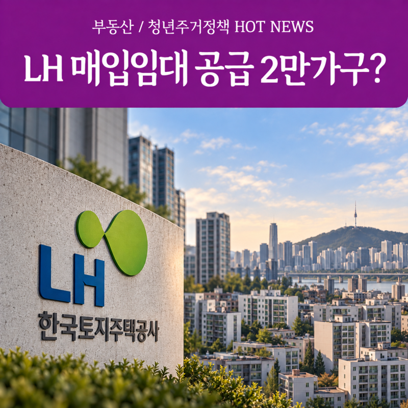 LH 매입임대 공급 2만가구, 서울 청년이라면 알아둘 조건