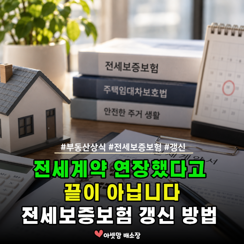 전세보증보험 갱신 방법 5분 정리… 신청 시기부터 필요서류까지